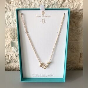 House of Harlow necklace NEW in BOX! Gold tone necklace